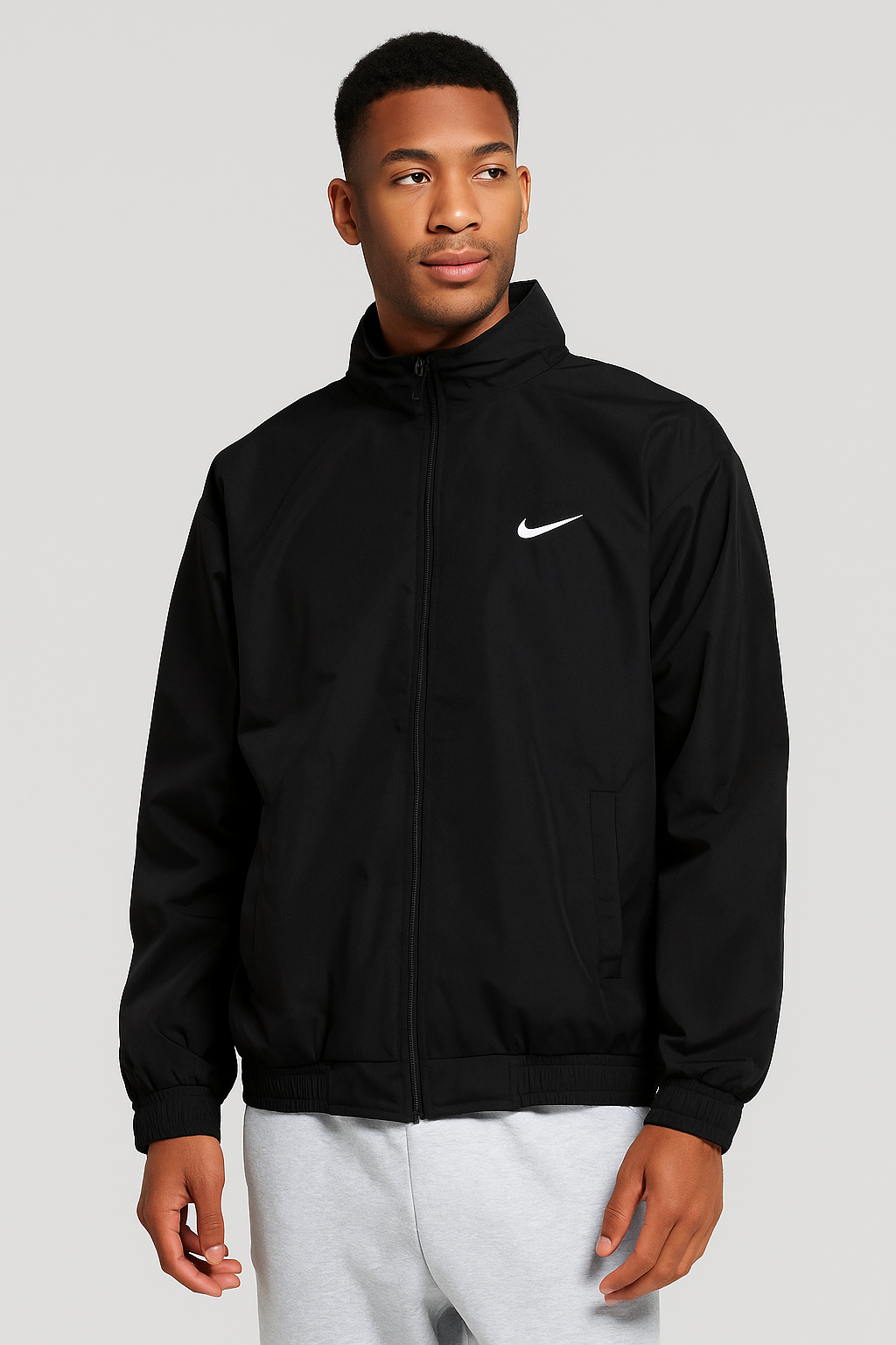Nike Black Windbreaker – Lightweight & Stylish Jacket